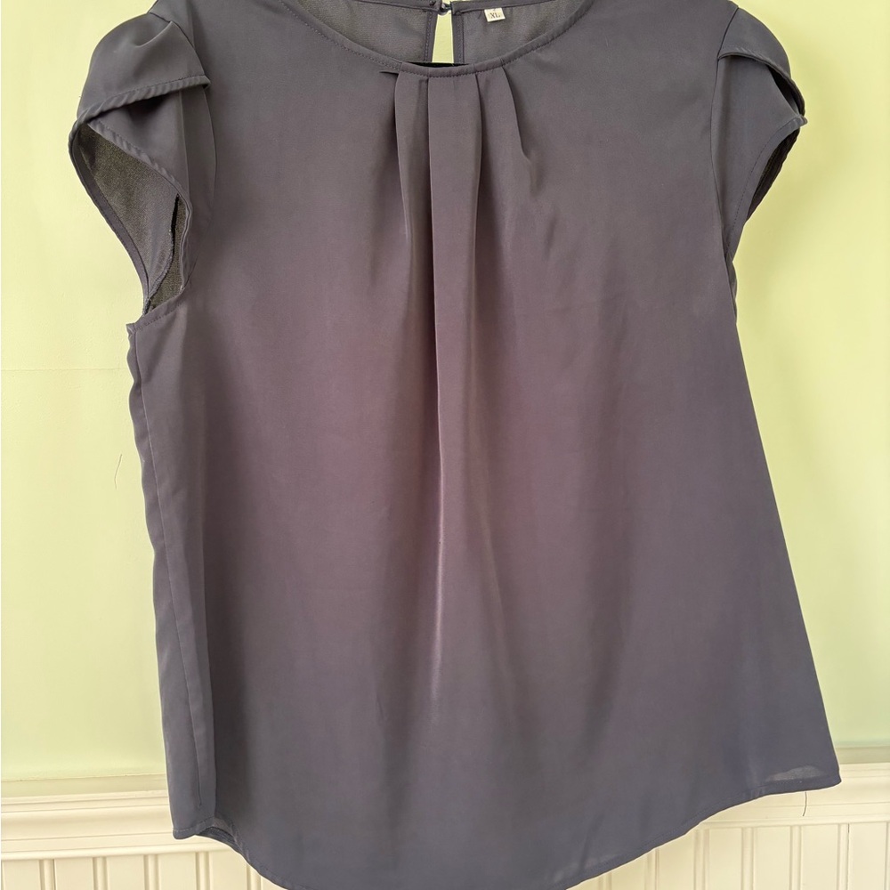 Elegant Navy Blouse